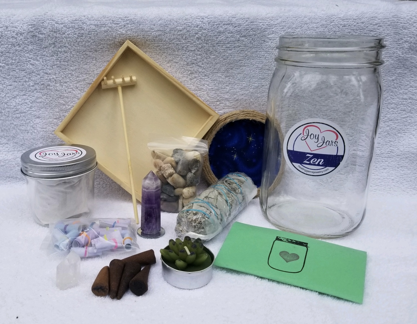 zen garden joy jar